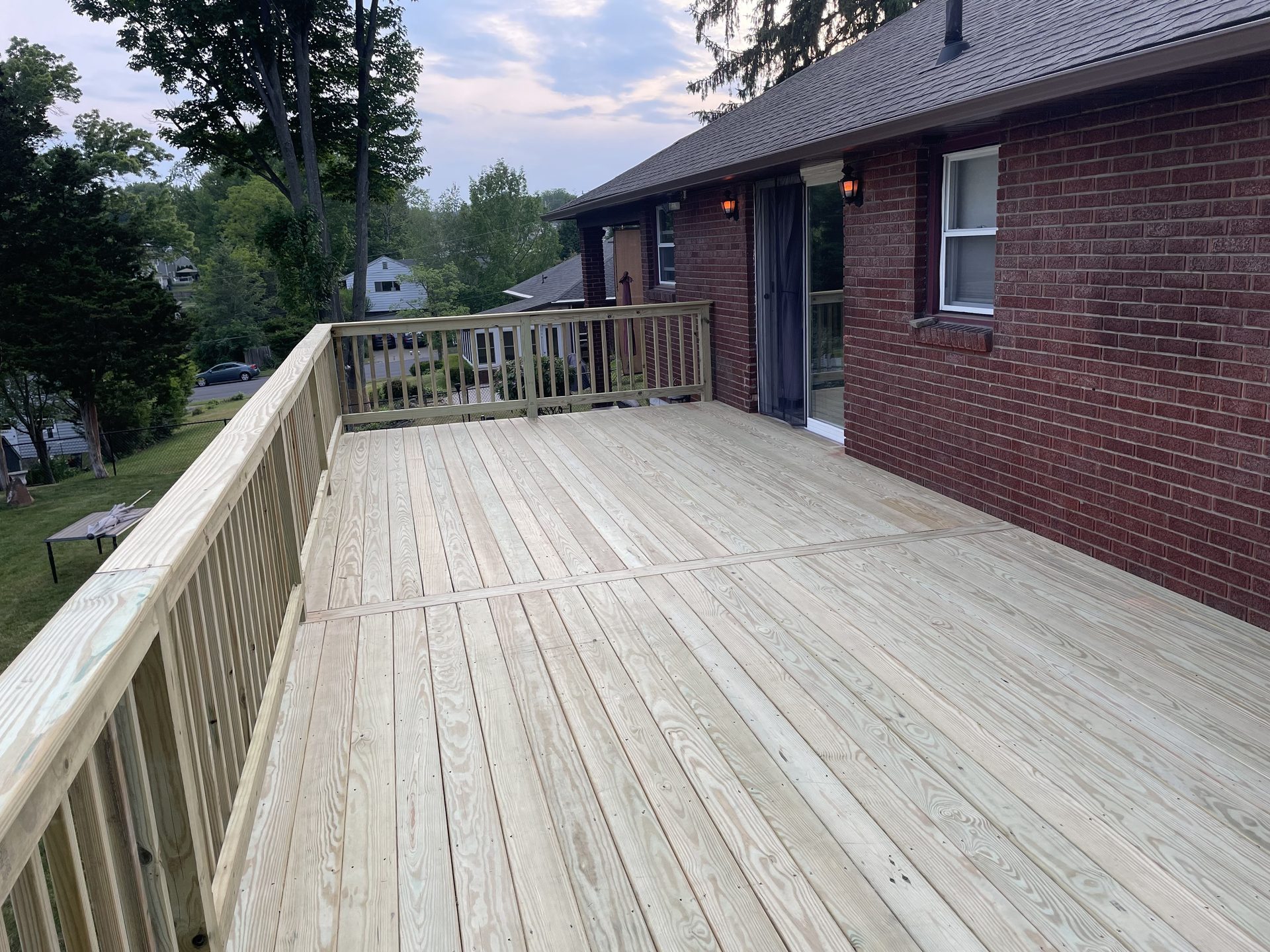 Composite deck installation by SKJ Builders, Binghamton NY