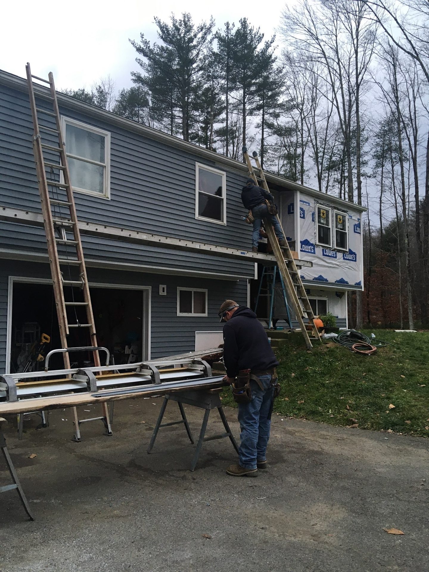 Siding installation on residential home, Binghamton NY