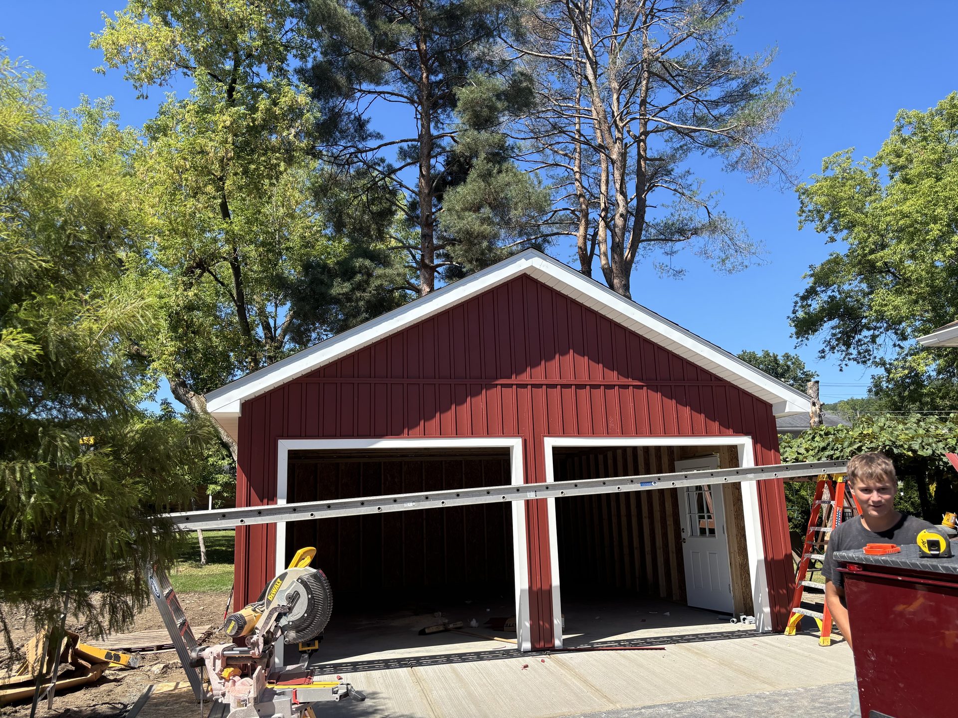 Outbuilding construction in progress, SKJ Builders Binghamton NY