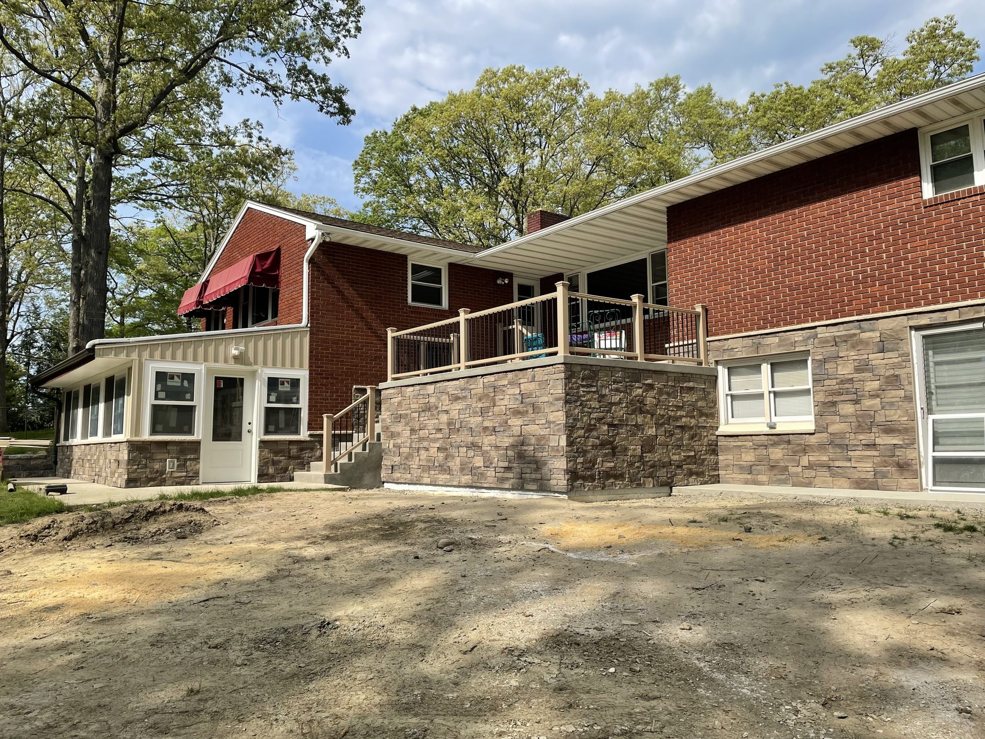 Brick and stone wall construction, Binghamton NY
