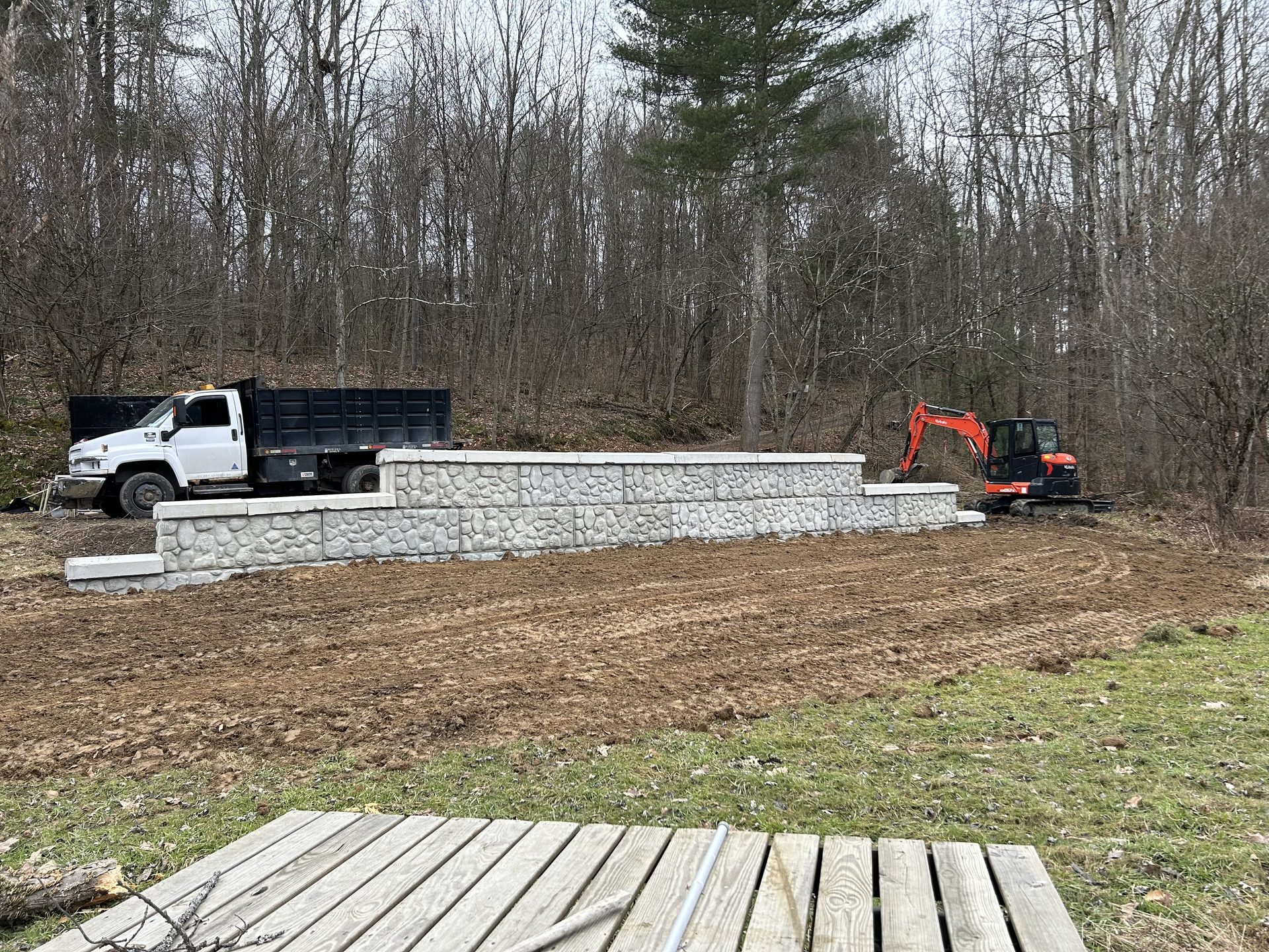 Land clearing and site grading by SKJ Builders, Binghamton NY